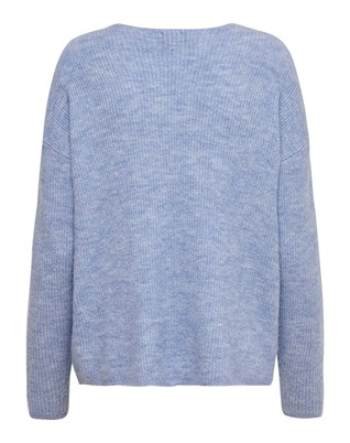 Only - Camilla V-Neck Strik - Skyway